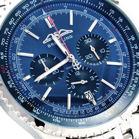 breitling blaues zifferblatt|Breitling Navitimer 35 Edelstahl blaues Zifferblatt Ref. A17395.